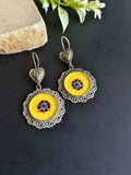 Round Enamel Hook Earring | AMOLA