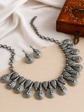 Handmade crafted silver Look like Necklace