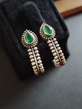 Silver Look-Alike Oxidised Hoop Earrings for Daily Wear | AMOLA