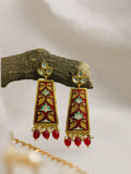Gold Plated Dangler Earring With Pearl | AMOLA