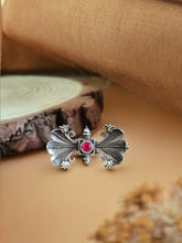 tribal style oxidised ring