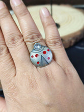 Unique Enamel Ring with Stone | AMOLA