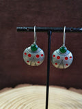 Stone Oxidised Hook Earrings | AMOLA