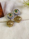 Brass Ball Oxidized Dangler Earrings | AMOLA