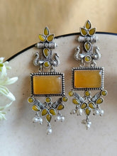 Silver Look-Alike Dangler Earrings for Elegant Ethnic Wear | AMOLA
