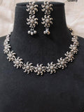 Oxidised Silver Mandala Necklace Set | AMOLA