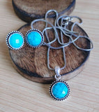 Round Monalisa Oxidized chain Pendant Set | AMOLA