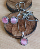 Round Monalisa Oxidized chain Pendant Set | AMOLA