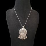 German Silver Daily Wear Chain Pendant Set | AMOLA