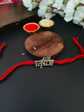 925 Silver Plated Krishna Rakhi with Divine Charm | AMOLA