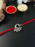 Oxidised Silver Peacock Rakhi | AMOLA