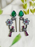 Oxidised Premium Quality Bird Dangler Earrings for Elegant Look | AMOLA