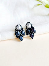 Brass Oxidised Stud Earrings for Daily Casual Wear | AMOLA