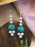 Oxidised Monalisa Pearl Hook Earrings for Casual Elegance | AMOLA