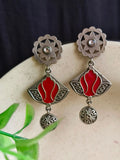 Meenakari Silver Dangler Earrings | AMOLA