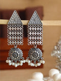 925 Silver Plated Navratri Earrings | AMOLA