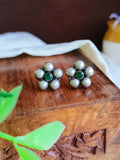 925 Silver Plated Floral Studs | AMOLA