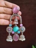 Antique Silver Ghungroo Jhumkas for Garba Glam | AMOLA