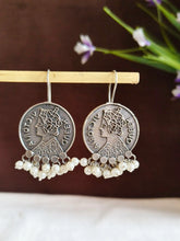 Queen Coin Pearl Drop Earrings | AMOLA