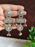 Antique Oxidized Silver Birds Dangler Earrings | AMOLA