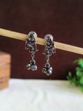 Antique Oxidised Woman Motif Drop Earrings | AMOLA