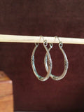 Silver Plated Oxidized Hoop Earrings | AMOLA