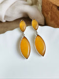 Oxidized Marquis Drop Dangle Earrings | AMOLA