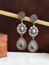 Elegant Silver Polish Replica Dangler Earrings | AMOLA