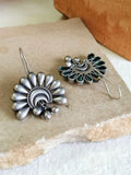 Classic Oxidised Silver Hook Earrings | AMOLA