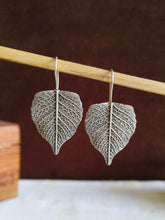 Oxidised Pan Shape Hook Earrings | AMOLA