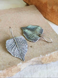Oxidised Pan Shape Hook Earrings | AMOLA