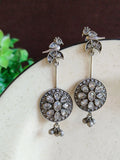 Elegant Silver Bird Dangler Earrings | AMOLA