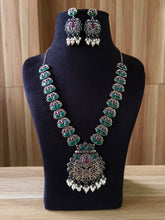 Traditional Silver Replica Pearl Drop Necklace | AMOLA