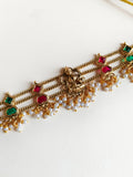 Gold Plated Laxmi Temple Choker Necklace | AMOLA