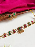 Gold Plated Gemstone Royal Choker Set | AMOLA