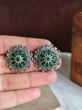 Daily Wear Oxidised Stud Earrings | AMOLA