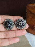 Daily Wear Oxidised Stud Earrings | AMOLA