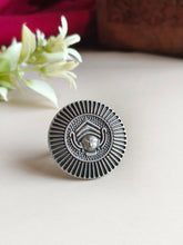 Divine Oxidised Mata Ji Finger Ring | AMOLA