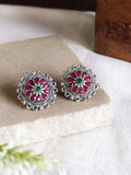 Daily Wear Oxidised Stud Earrings | AMOLA