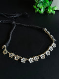 Floral Bohemian German Silver Choker | AMOLA