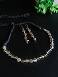 Minimal German Silver Beaded Thread Set | AMOLA