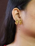 Chic Golden Bow Anti-Tarnish Stud Earrings | AMOLA