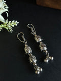German Silver Buddha Hook Earrings | AMOLA