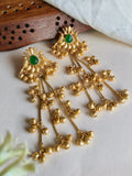 Traditional Kashmiri Gold Long Ear Chains Earring| AMOLA