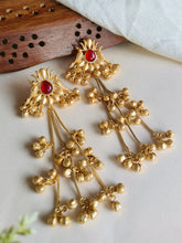 Traditional Kashmiri Gold Long Ear Chains Earring| AMOLA