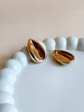 Anti-Tarnish Gold Teardrop Stud Earrings | AMOLA