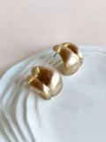 Matte Gold Chunky Statement Hoops | AMOLA