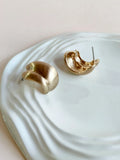 Matte Gold Chunky Statement Hoops | AMOLA