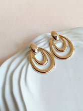 ChunkyChunky Gold Layered Dangle Hoop Earrings | AMOLA Gold Layered Dangle Hoop Earrings | AMOLA