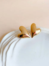 Anti Tarnish Gold Plated Heart Earrings | AMOLA